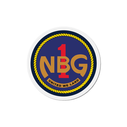 Naval Beach Group 1 (U.S. Navy) Die-Cut Magnet-6 × 6"-The Sticker Space