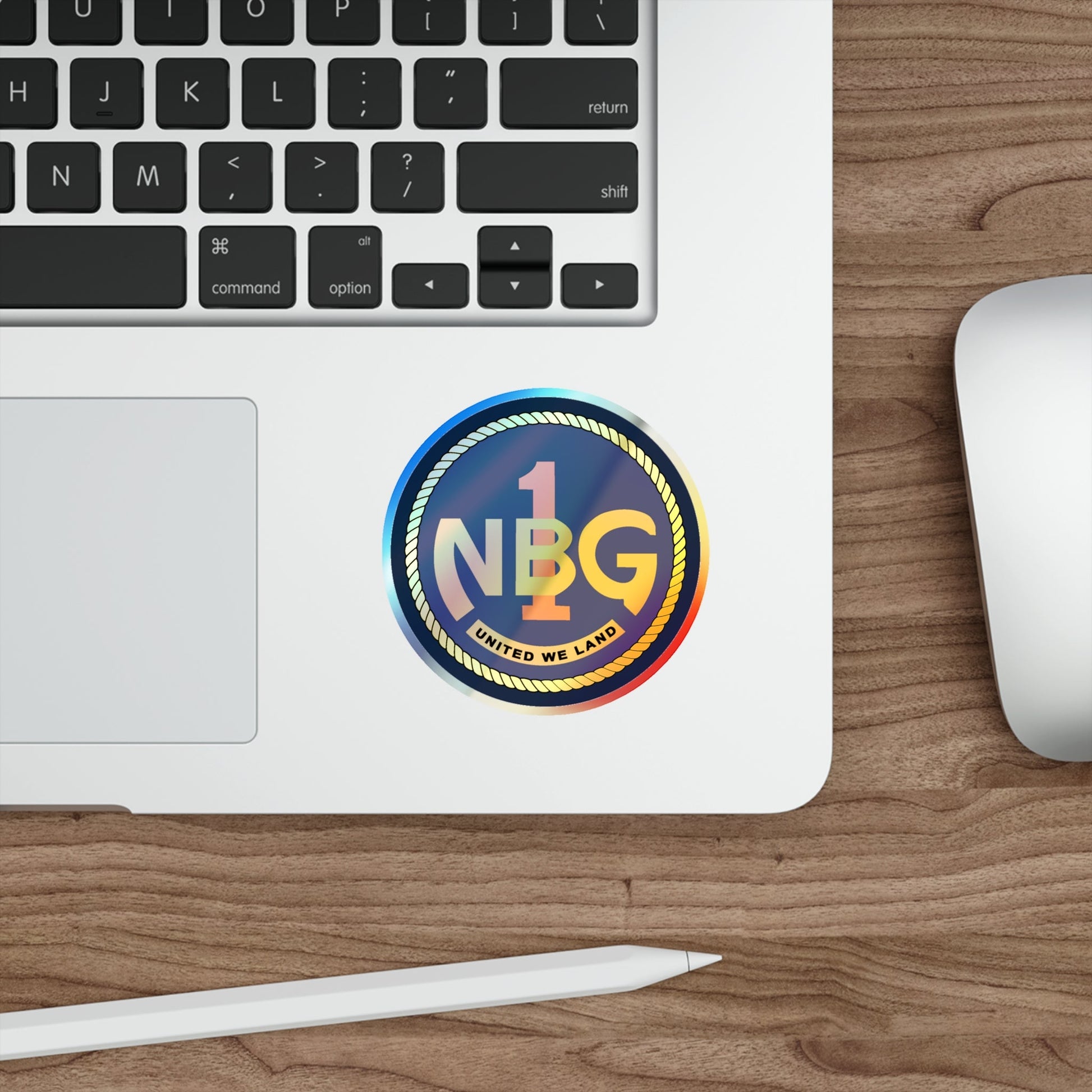 Naval Beach Group 1 (U.S. Navy) Holographic STICKER Die-Cut Vinyl Decal-The Sticker Space