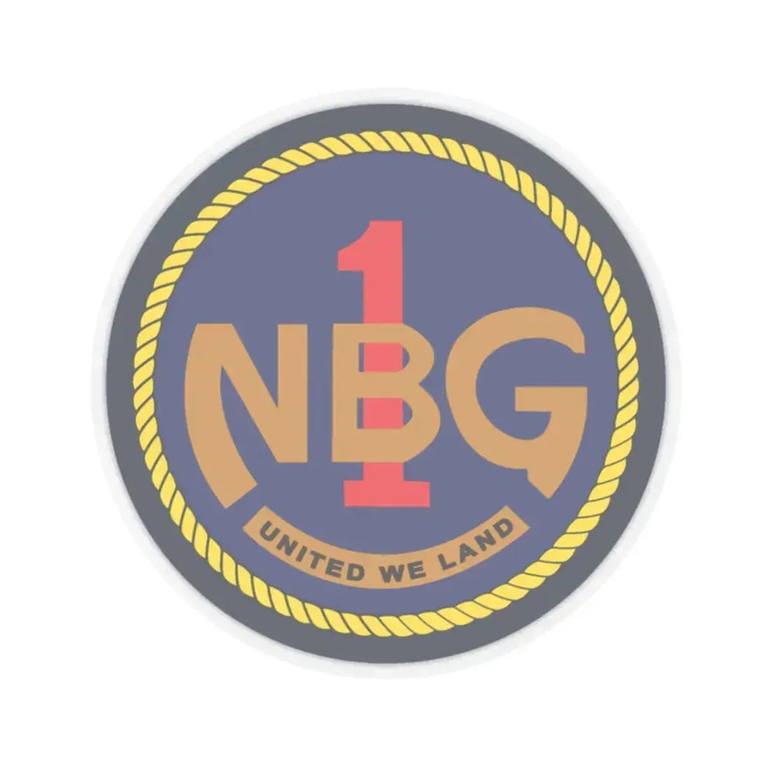 Naval Beach Group 1 (U.S. Navy) STICKER Vinyl Kiss-Cut Decal 2 Inch Transparent - The Sticker Space