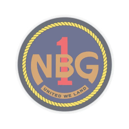 Naval Beach Group 1 (U.S. Navy) STICKER Vinyl Kiss-Cut Decal 2 Inch Transparent - The Sticker Space