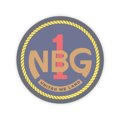 Naval Beach Group 1 (U.S. Navy) STICKER Vinyl Kiss-Cut Decal 3 Inch Transparent - The Sticker Space