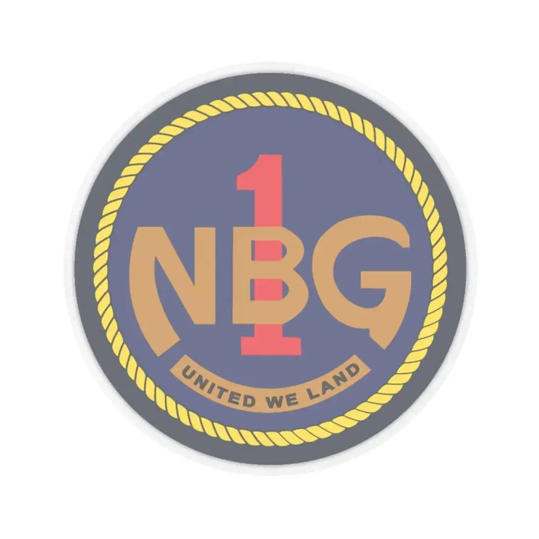 Naval Beach Group 1 (U.S. Navy) STICKER Vinyl Kiss-Cut Decal 4 Inch Transparent - The Sticker Space