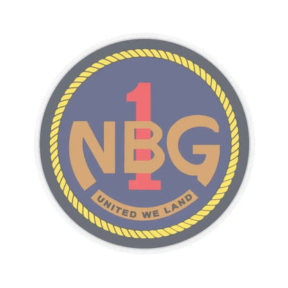 Naval Beach Group 1 (U.S. Navy) STICKER Vinyl Kiss-Cut Decal 4 Inch Transparent - The Sticker Space