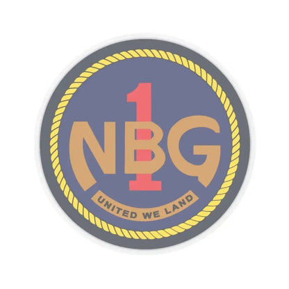 Naval Beach Group 1 (U.S. Navy) STICKER Vinyl Kiss-Cut Decal 6 Inch Transparent - The Sticker Space