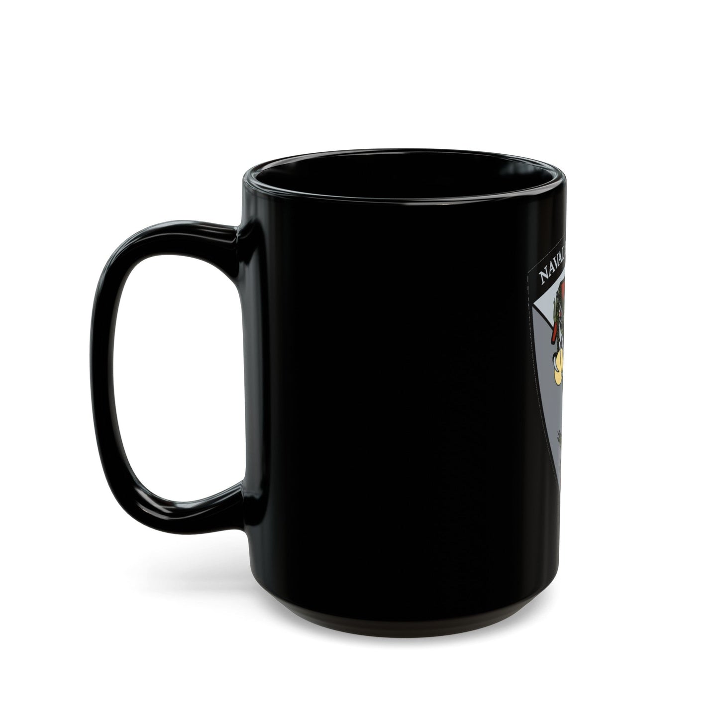 Naval Beach Unit 7 v2 Shield (U.S. Navy) Black Coffee Mug-The Sticker Space