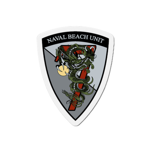 Naval Beach Unit 7 v2 (U.S. Navy) Die-Cut Magnet-2" x 2"-The Sticker Space