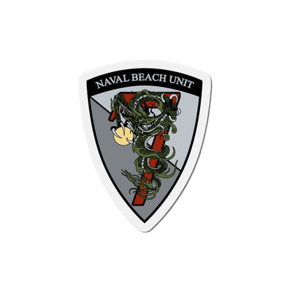 Naval Beach Unit 7 v2 (U.S. Navy) Die-Cut Magnet-6 × 6"-The Sticker Space