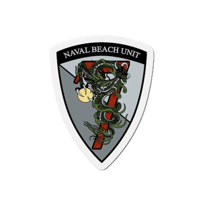 Naval Beach Unit 7 v2 (U.S. Navy) Refrigerator Magnet 2 Inch - The Sticker Space
