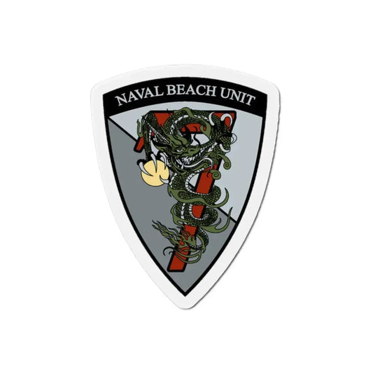 Naval Beach Unit 7 v2 (U.S. Navy) Refrigerator Magnet 2 Inch - The Sticker Space