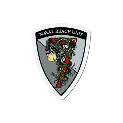 Naval Beach Unit 7 v2 (U.S. Navy) Refrigerator Magnet 3 Inch - The Sticker Space