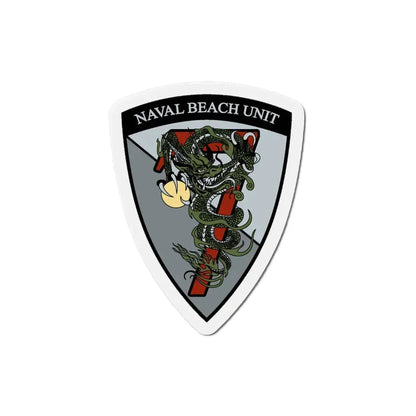 Naval Beach Unit 7 v2 (U.S. Navy) Refrigerator Magnet 4 Inch - The Sticker Space