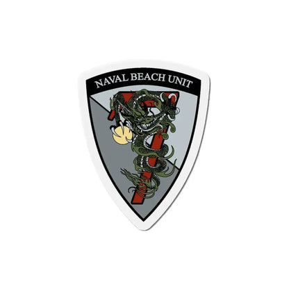 Naval Beach Unit 7 v2 (U.S. Navy) Refrigerator Magnet 6 Inch - The Sticker Space