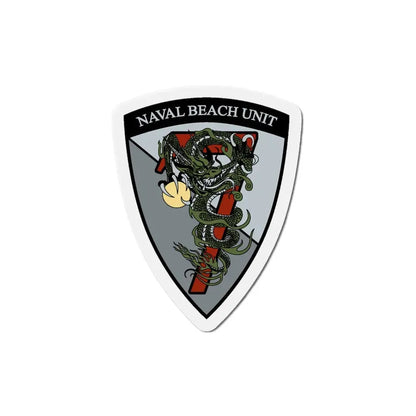 Naval Beach Unit 7 v2 (U.S. Navy) Refrigerator Magnet 6 Inch - The Sticker Space