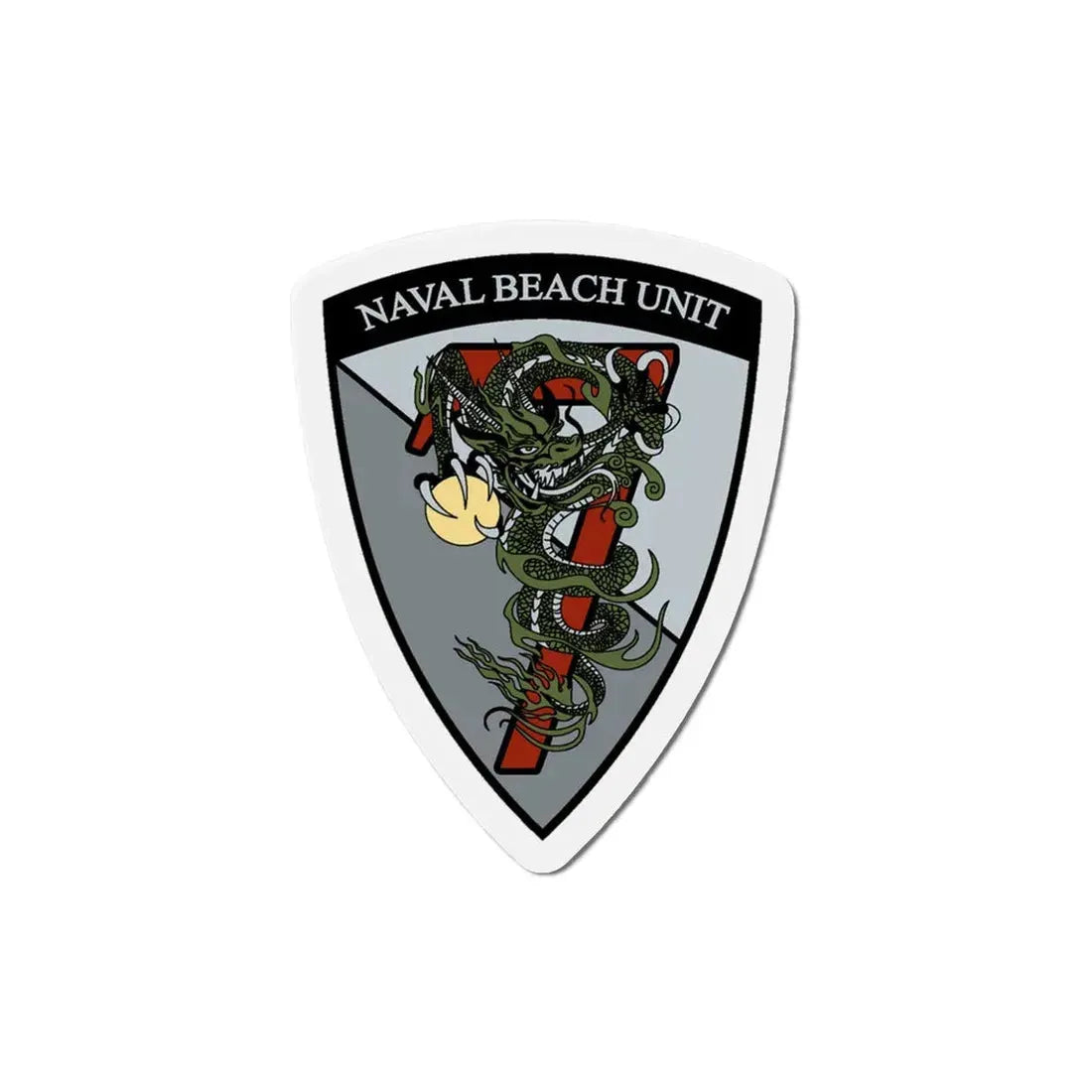 Naval Beach Unit 7 v2 (U.S. Navy) Refrigerator Magnet - The Sticker Space