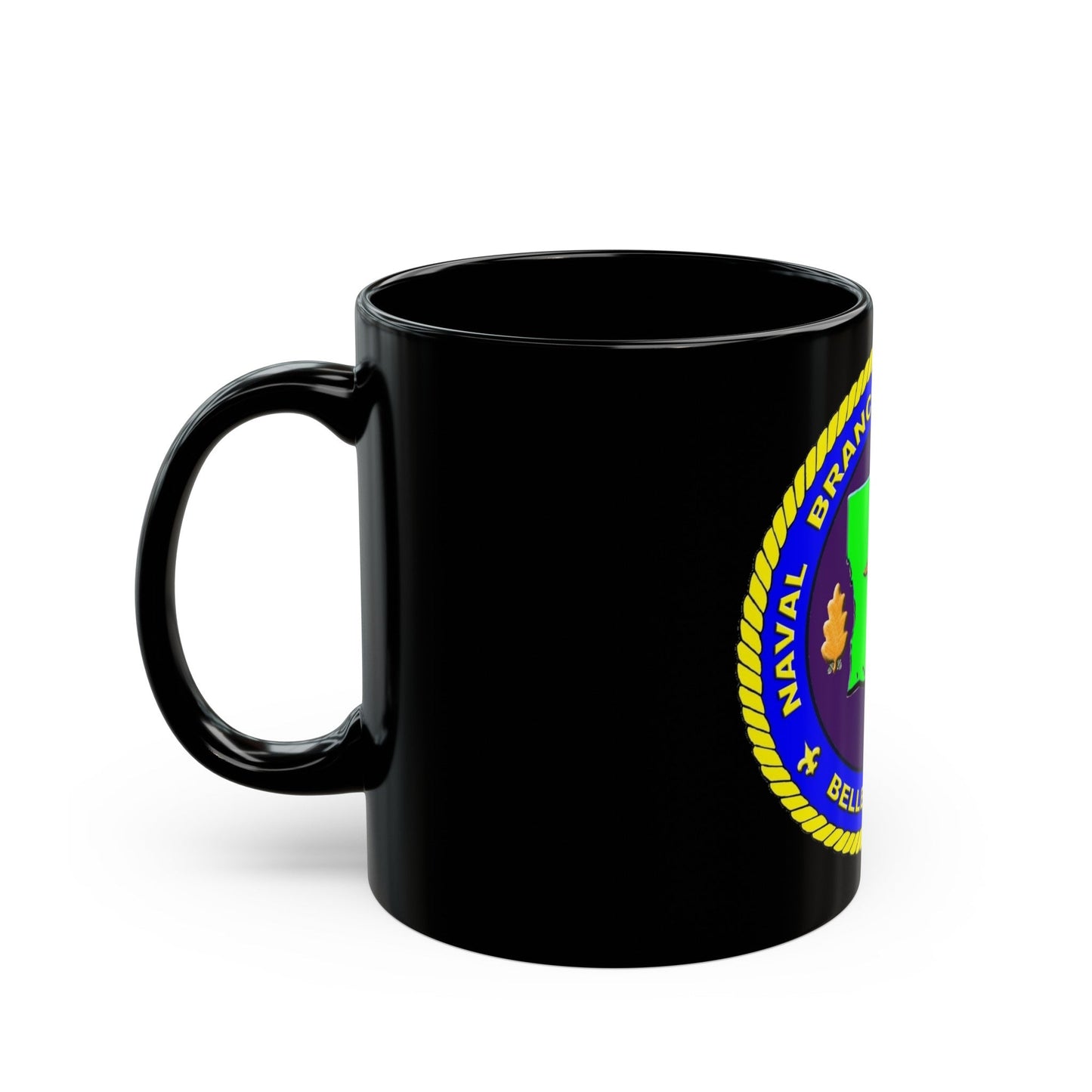 Naval Branch Health Clinic Belle Chasse (U.S. Navy) Black Coffee Mug-The Sticker Space