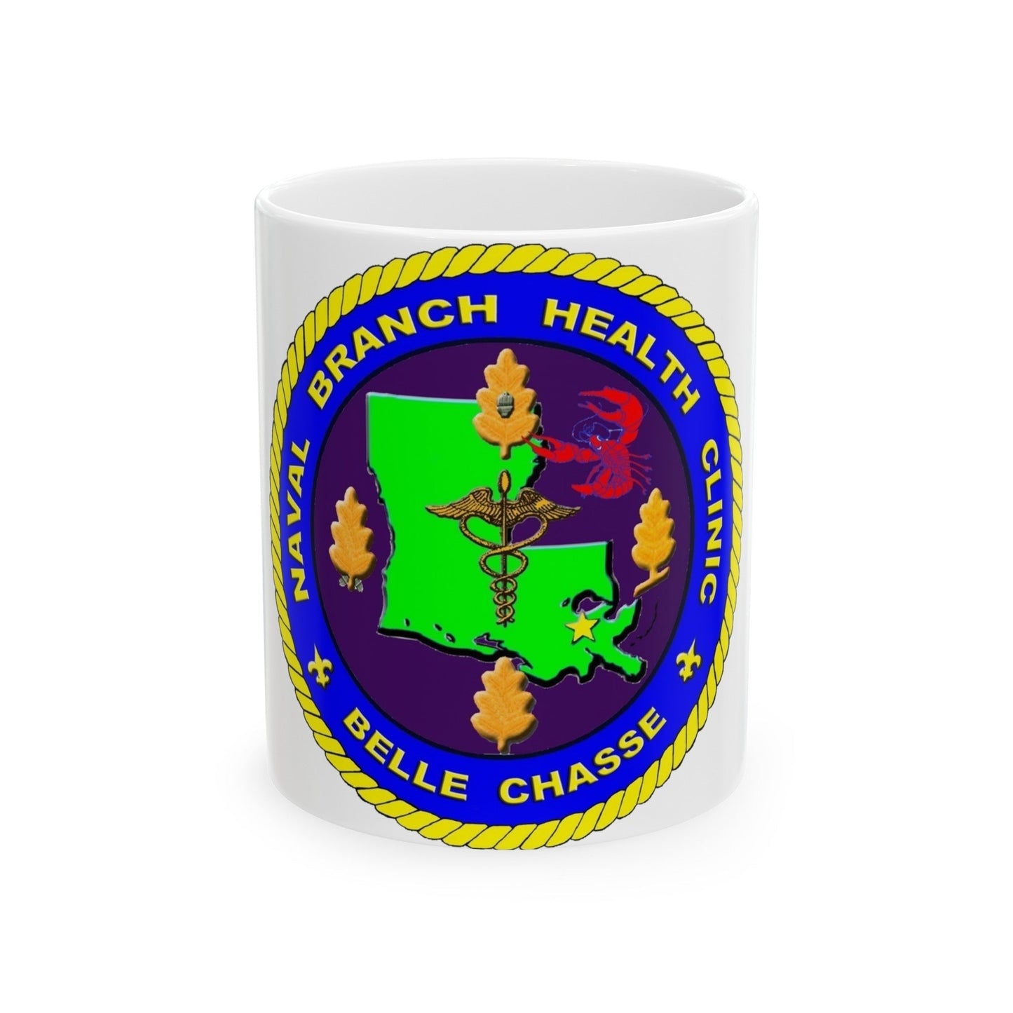 Naval Branch Health Clinic Belle Chasse (U.S. Navy) White Coffee Mug-11oz-The Sticker Space