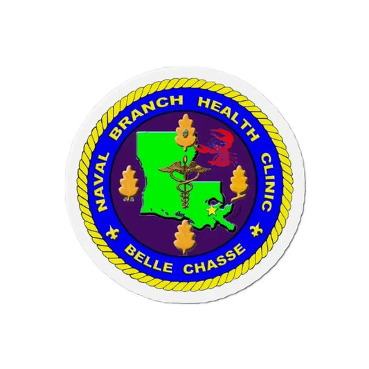 Naval Branch Health Clinic Belle Chasse (U.S. Navy) Refrigerator Magnet 2 Inch - The Sticker Space
