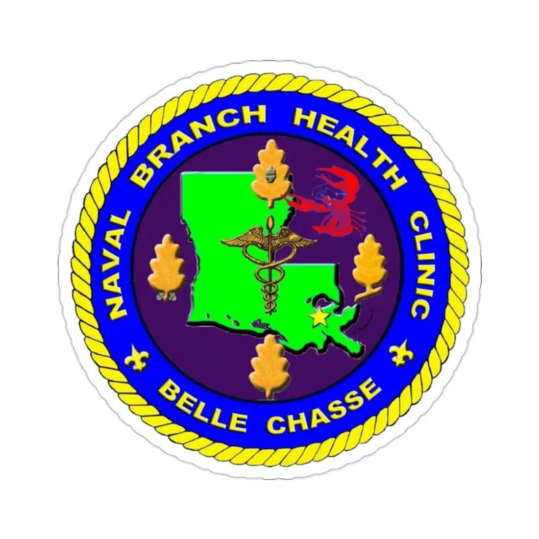 Naval Branch Health Clinic Belle Chasse (U.S. Navy) STICKER Vinyl Die-Cut Decal - The Sticker Space