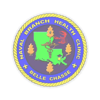 Naval Branch Health Clinic Belle Chasse (U.S. Navy) STICKER Vinyl Kiss-Cut Decal 4 Inch Transparent - The Sticker Space