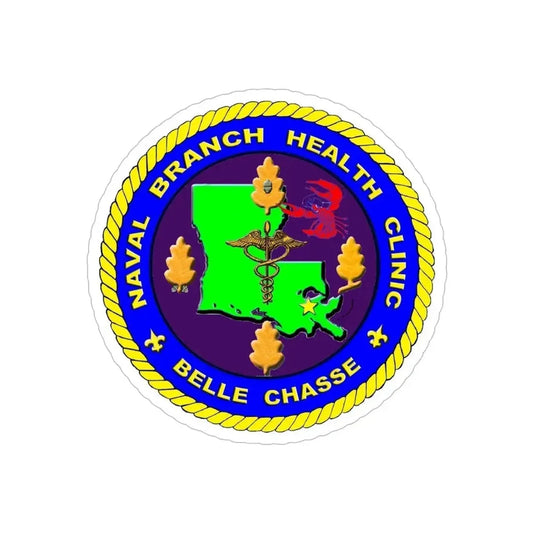 Naval Branch Health Clinic Belle Chasse (U.S. Navy) Transparent STICKER Die-Cut Vinyl Decal 6 Inch Transparent - The Sticker Space