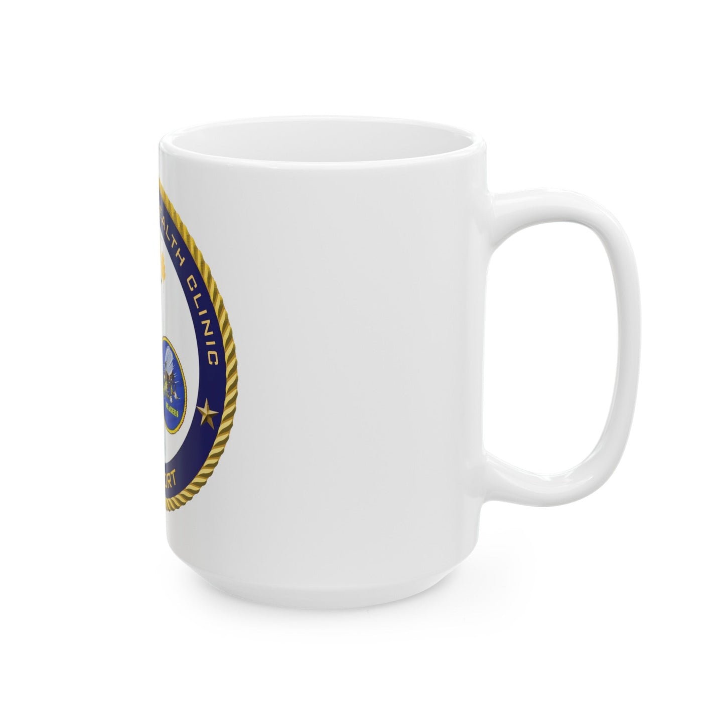 Naval Branch Health Clinic Gulfport (U.S. Navy) White Coffee Mug-The Sticker Space