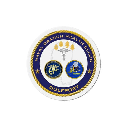 Naval Branch Health Clinic Gulfport (U.S. Navy) Refrigerator Magnet - The Sticker Space