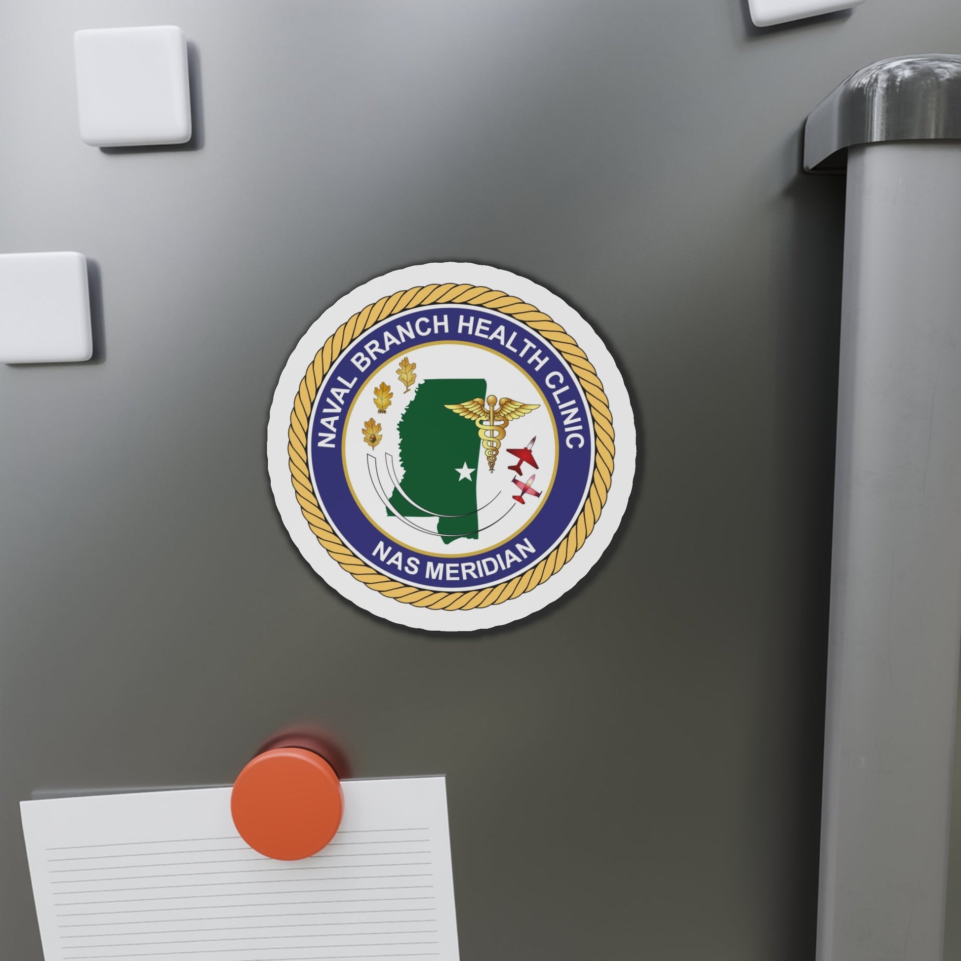 Naval Branch Health Clinic Naval Air Station Meridian (U.S. Navy) Die-Cut Magnet-The Sticker Space