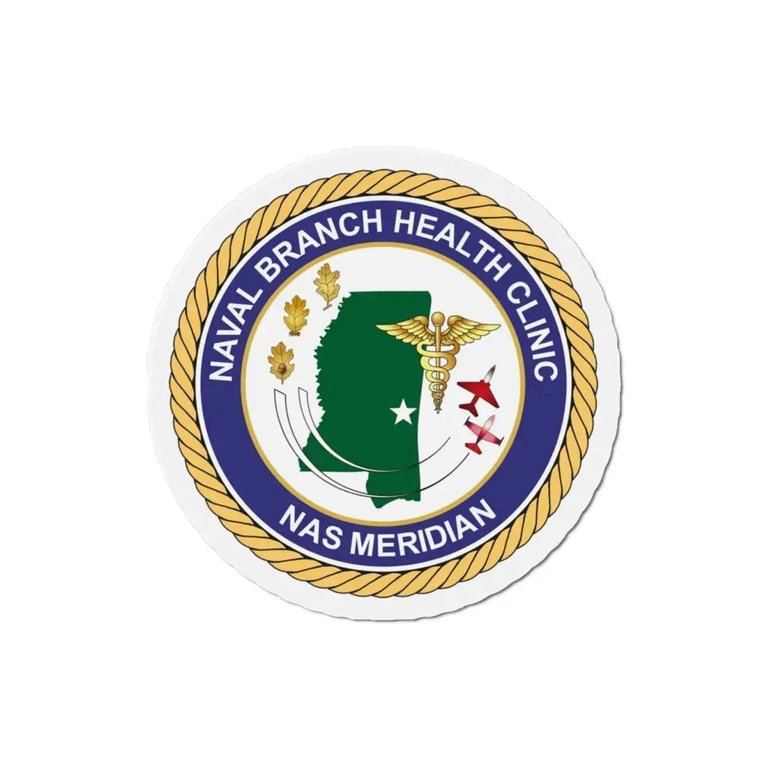 Naval Branch Health Clinic Naval Air Station Meridian (U.S. Navy) Refrigerator Magnet - The Sticker Space
