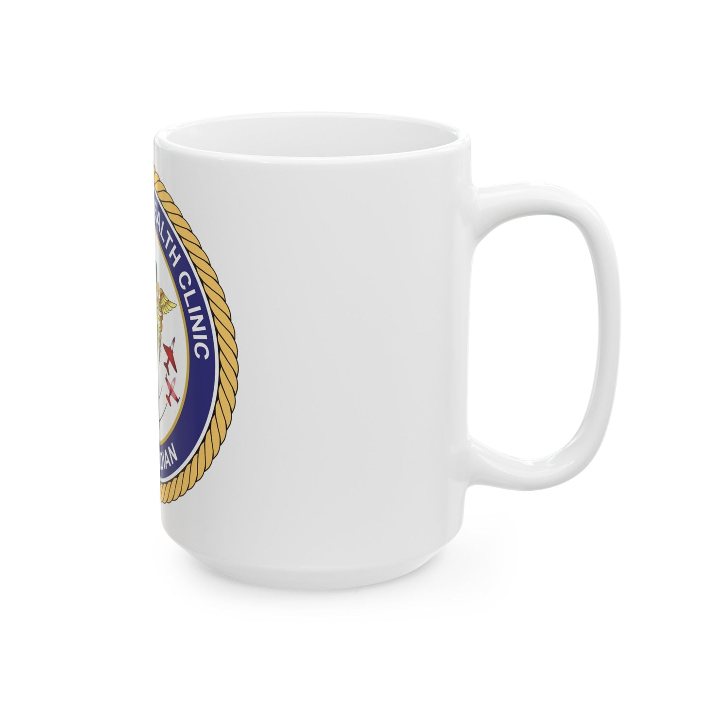 Naval Branch Health Clinic Naval Air Station Meridian1 (U.S. Navy) White Coffee Mug-The Sticker Space