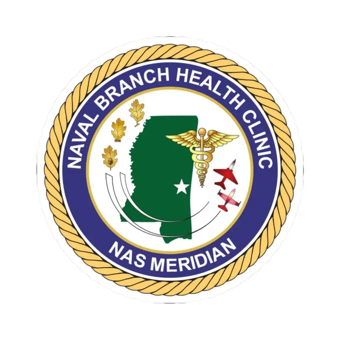 Naval Branch Health Clinic Naval Air Station Meridian1 (U.S. Navy) STICKER Vinyl Kiss-Cut Decal - The Sticker Space