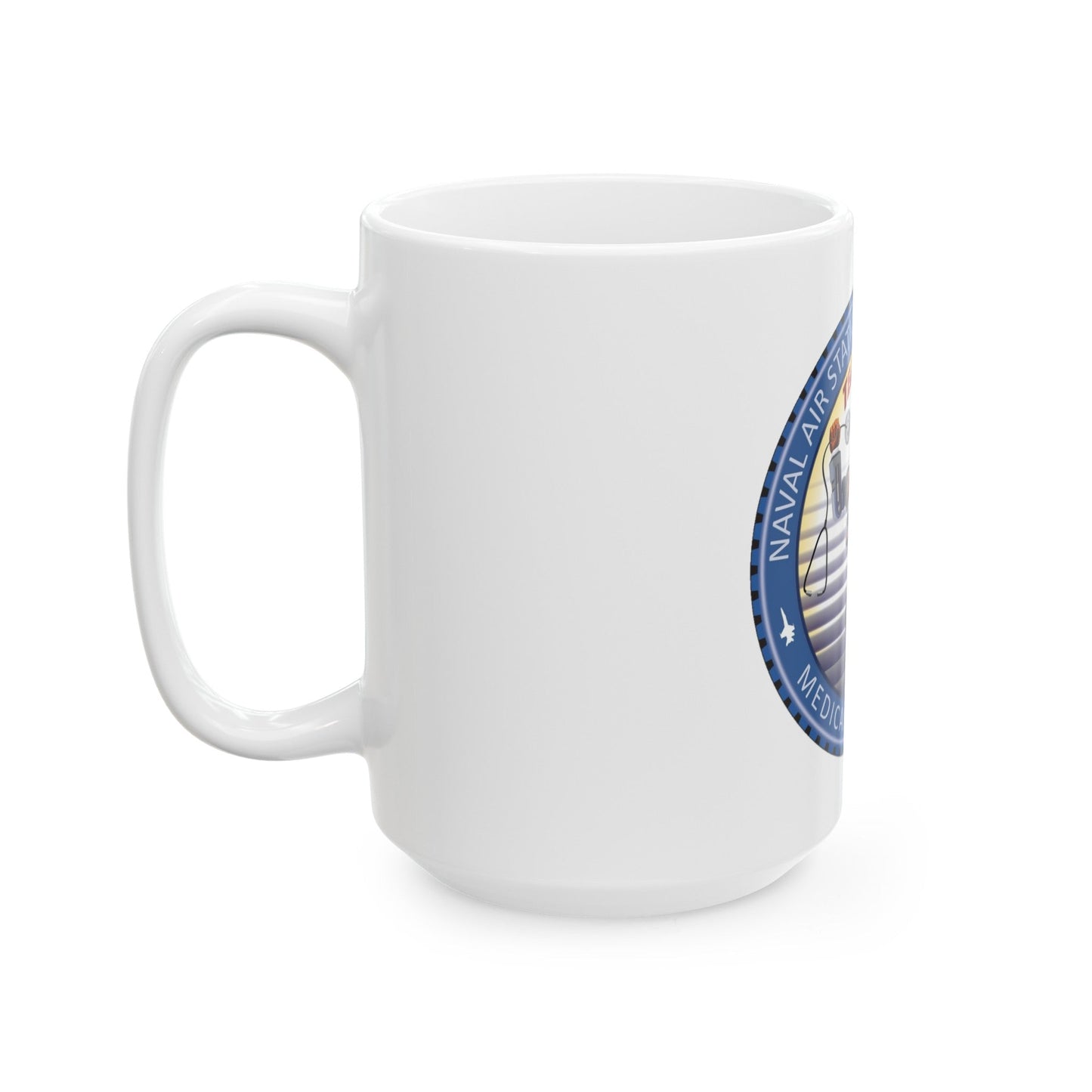 Naval Branch Health Clinic Naval Air Station Pensacola (U.S. Navy) White Coffee Mug-The Sticker Space