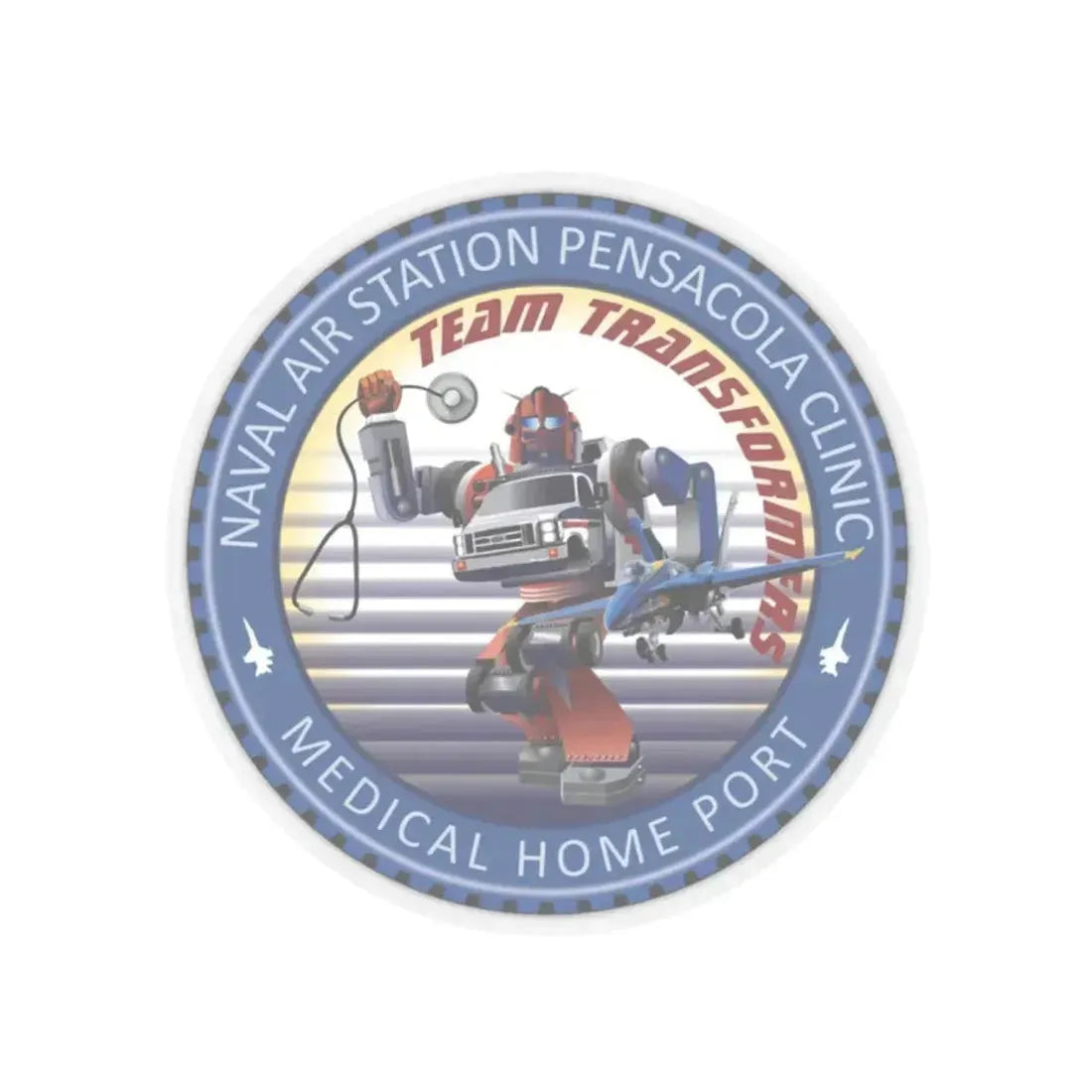 Naval Branch Health Clinic Naval Air Station Pensacola (U.S. Navy) STICKER Vinyl Kiss-Cut Decal 2 Inch Transparent - The Sticker Space