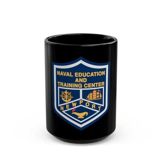 Naval Education And Training Center (U.S. Navy) Black Coffee Mug-15oz-The Sticker Space