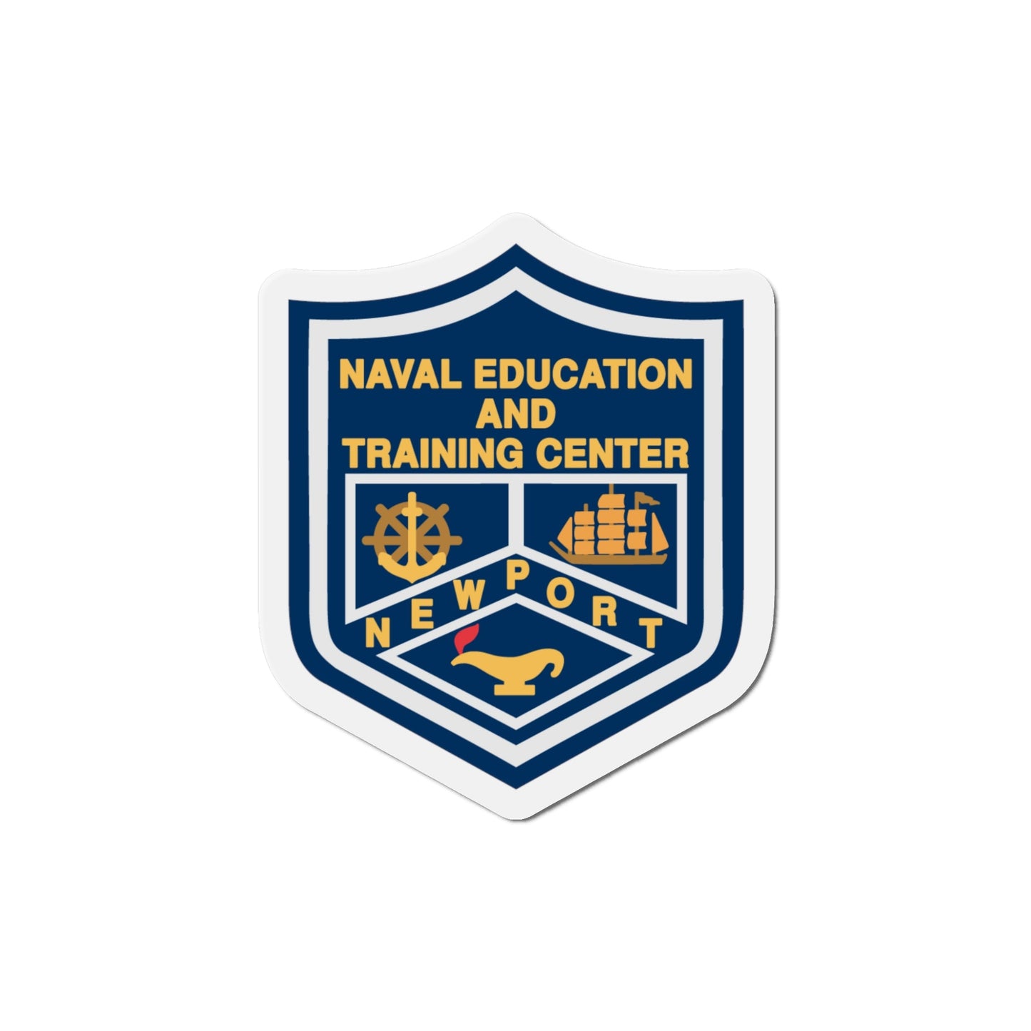 Naval Education And Training Center (U.S. Navy) Die-Cut Magnet-5" x 5"-The Sticker Space