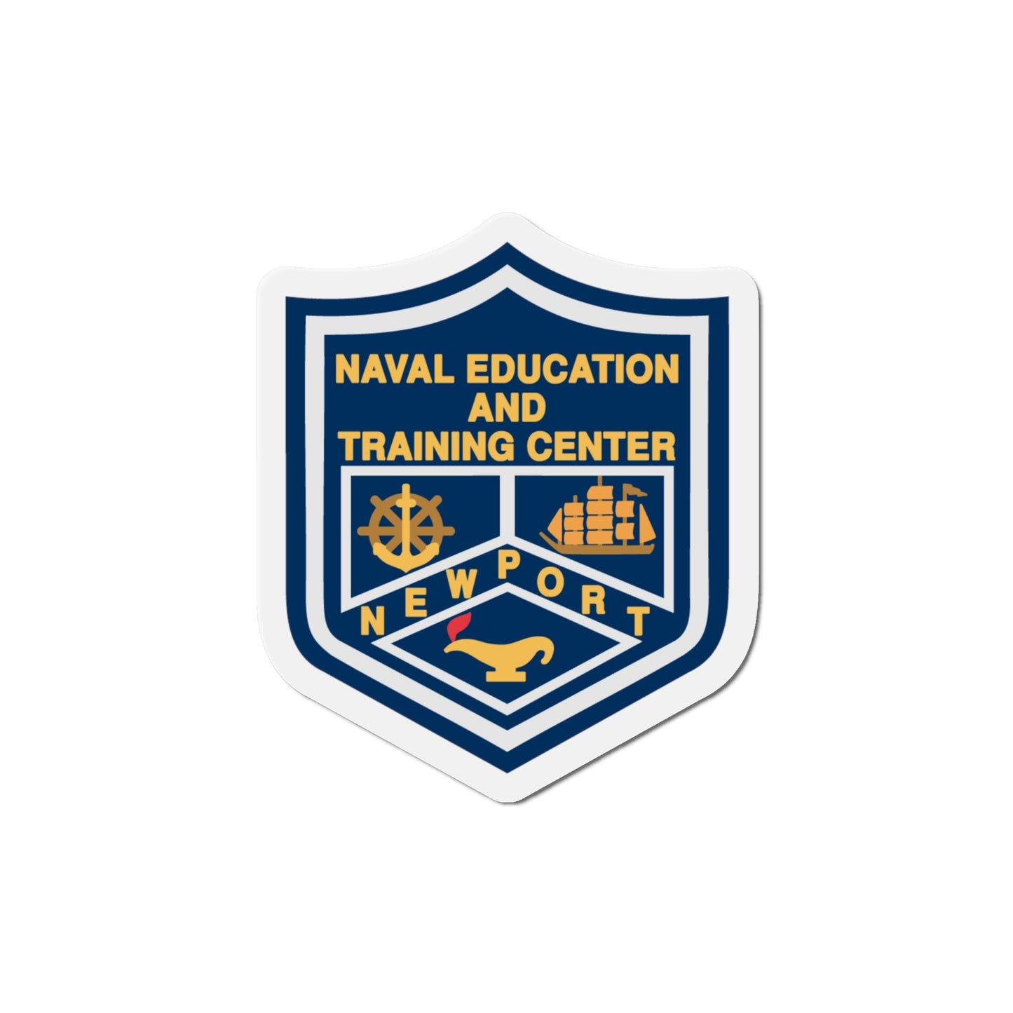 Naval Education And Training Center (U.S. Navy) Die-Cut Magnet-6 × 6"-The Sticker Space