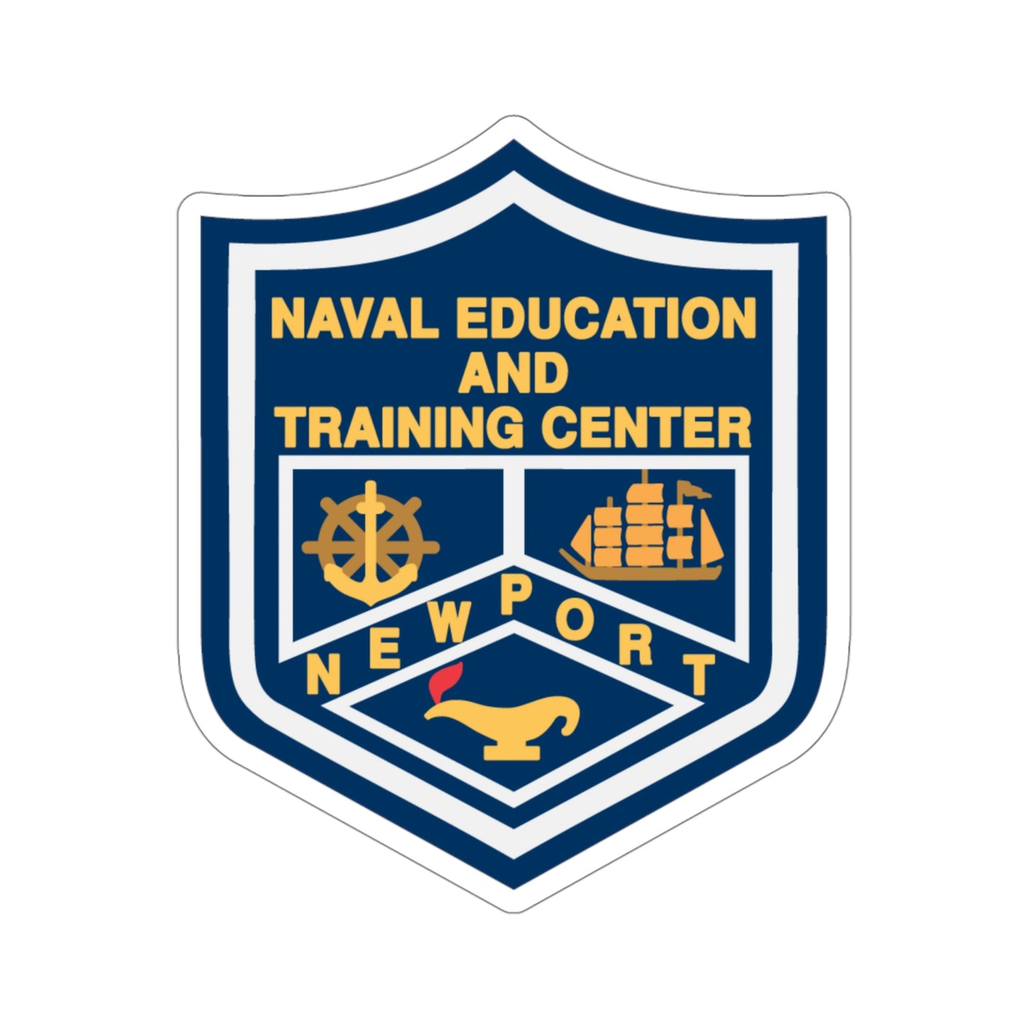 Naval Education And Training Center (U.S. Navy) STICKER Vinyl Die-Cut Decal-4 Inch-The Sticker Space