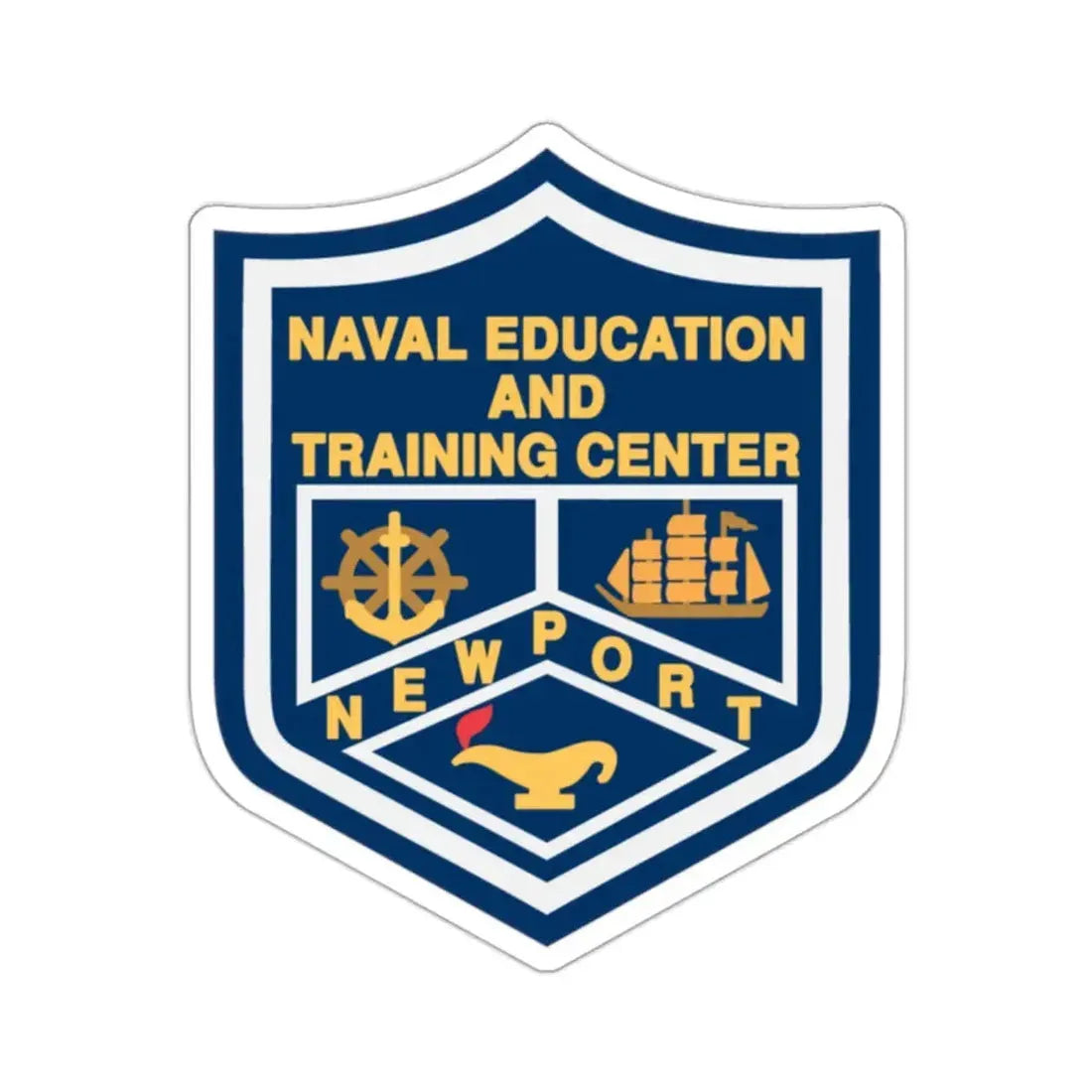 Naval Education And Training Center (U.S. Navy) STICKER Vinyl Kiss-Cut Decal 2 Inch White - The Sticker Space