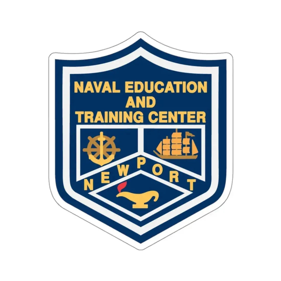 Naval Education And Training Center (U.S. Navy) STICKER Vinyl Kiss-Cut Decal 3 Inch White - The Sticker Space