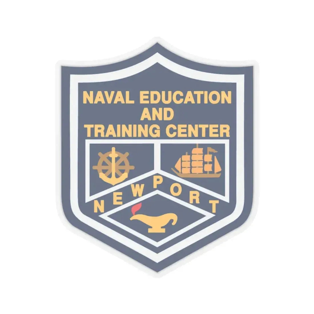Naval Education And Training Center (U.S. Navy) STICKER Vinyl Kiss-Cut Decal 4 Inch Transparent - The Sticker Space