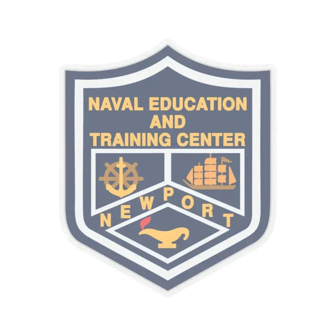 Naval Education And Training Center (U.S. Navy) STICKER Vinyl Kiss-Cut Decal 6 Inch Transparent - The Sticker Space