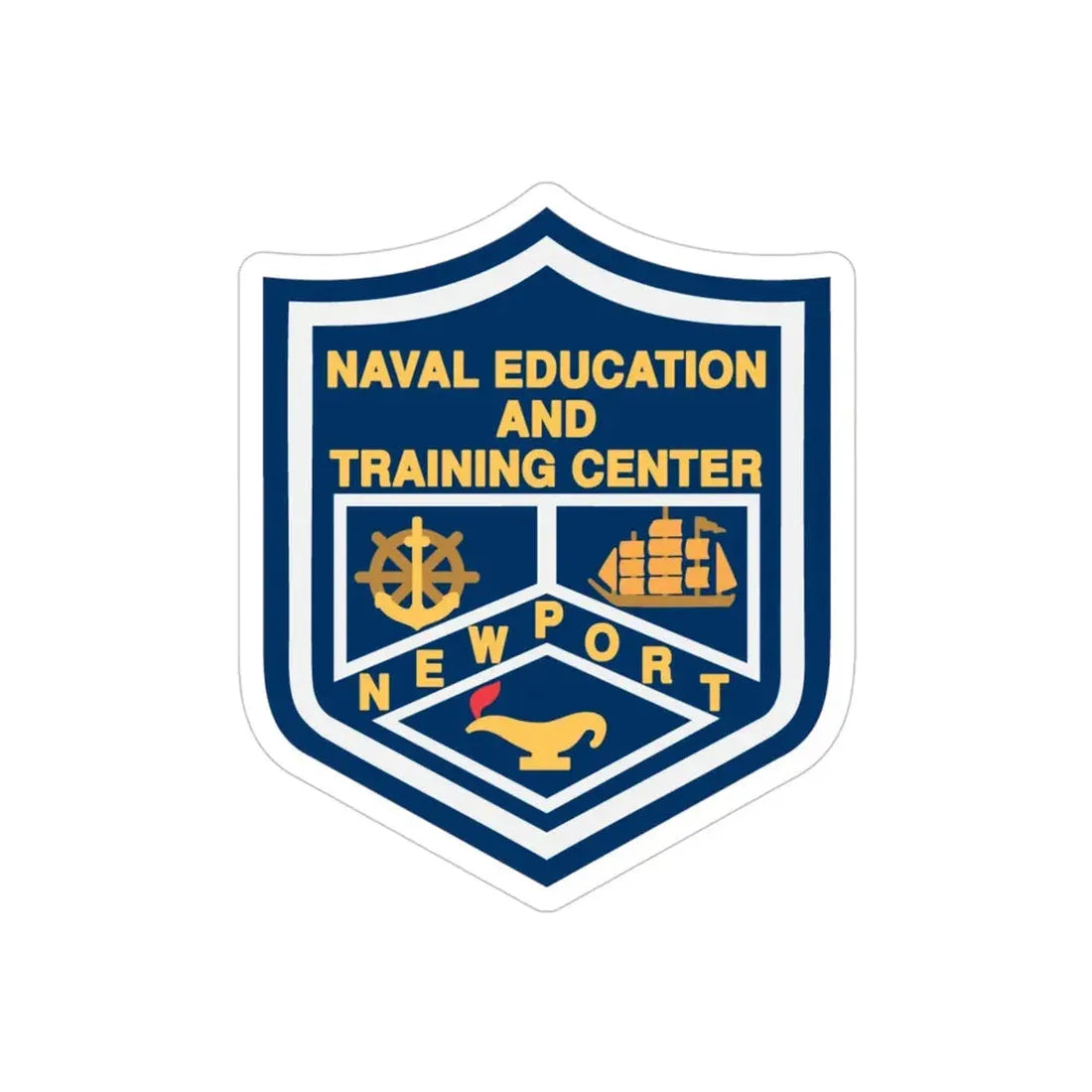 Naval Education And Training Center (U.S. Navy) Transparent STICKER Die-Cut Vinyl Decal 4 Inch Transparent - The Sticker Space