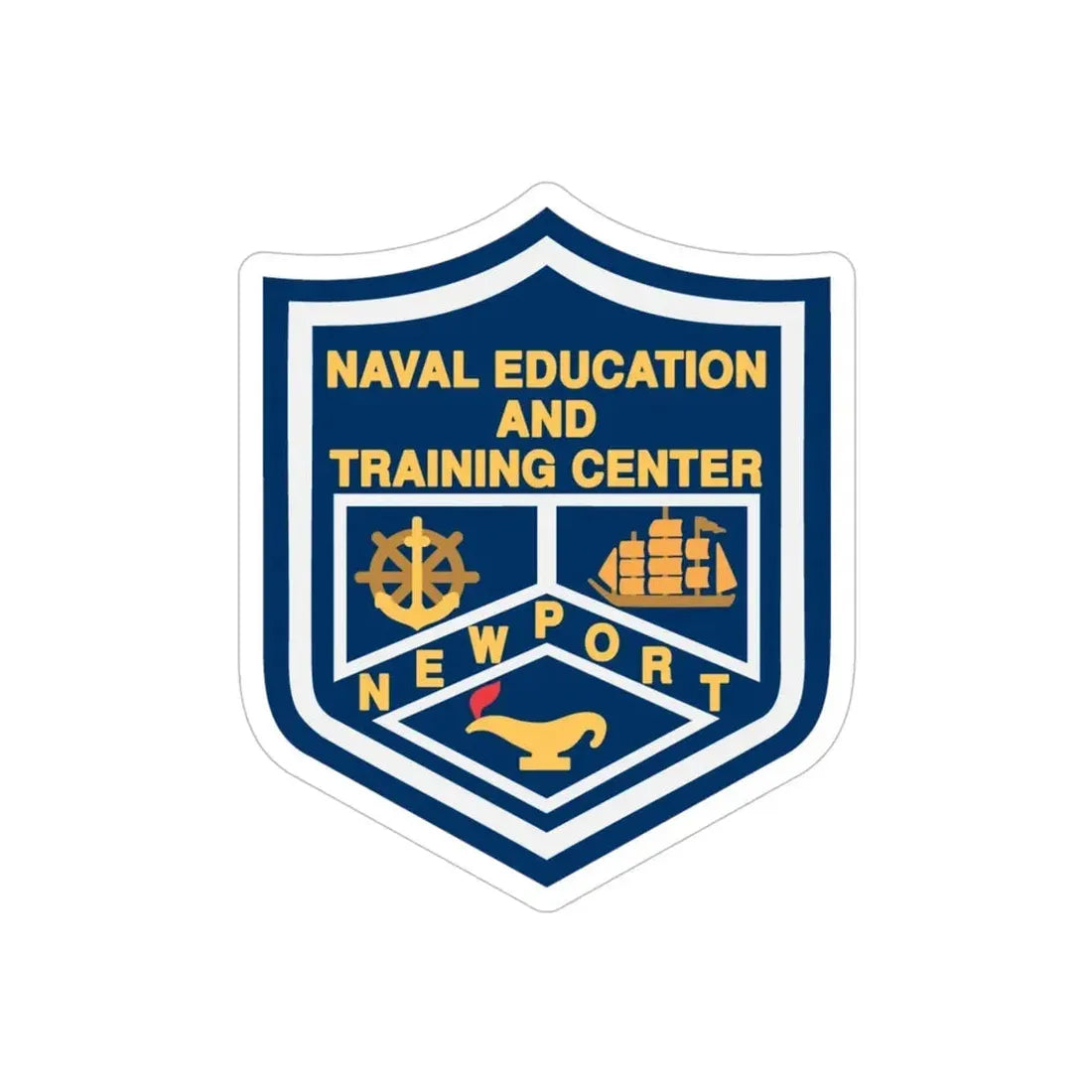 Naval Education And Training Center (U.S. Navy) Transparent STICKER Die-Cut Vinyl Decal 5 Inch Transparent - The Sticker Space