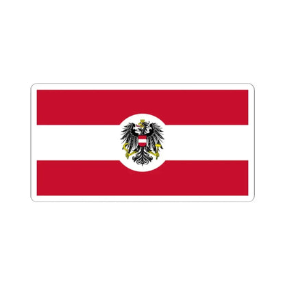 Naval Ensign and Jack of Austria 1926-1934 or 1935 (Austria) STICKER Vinyl Kiss-Cut Decal 2 Inch White - The Sticker Space