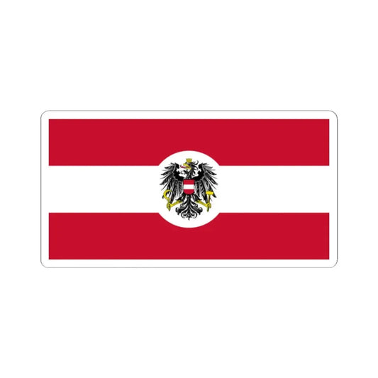 Naval Ensign and Jack of Austria 1926-1934 or 1935 (Austria) STICKER Vinyl Kiss-Cut Decal 2 Inch White - The Sticker Space