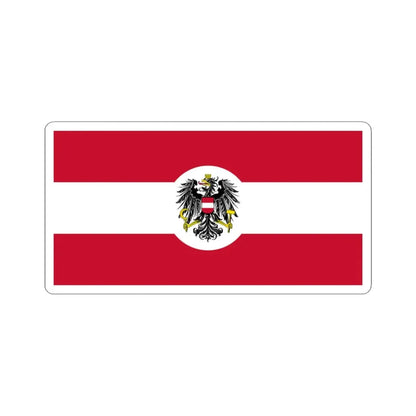 Naval Ensign and Jack of Austria 1926-1934 or 1935 (Austria) STICKER Vinyl Kiss-Cut Decal 3 Inch White - The Sticker Space