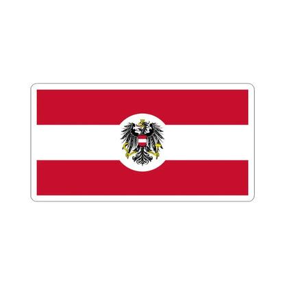 Naval Ensign and Jack of Austria 1926-1934 or 1935 (Austria) STICKER Vinyl Kiss-Cut Decal 6 Inch White - The Sticker Space