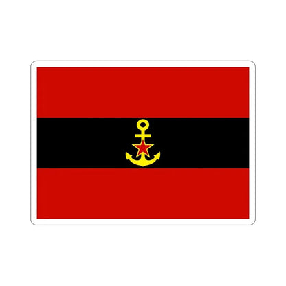 Naval Ensign of Albania 1946 to 1954 STICKER Vinyl Die-Cut Decal 4 Inch - The Sticker Space