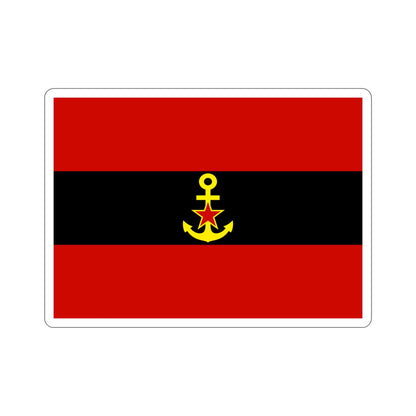 Naval Ensign of Albania 1946 to 1954 STICKER Vinyl Die-Cut Decal-5 Inch-The Sticker Space