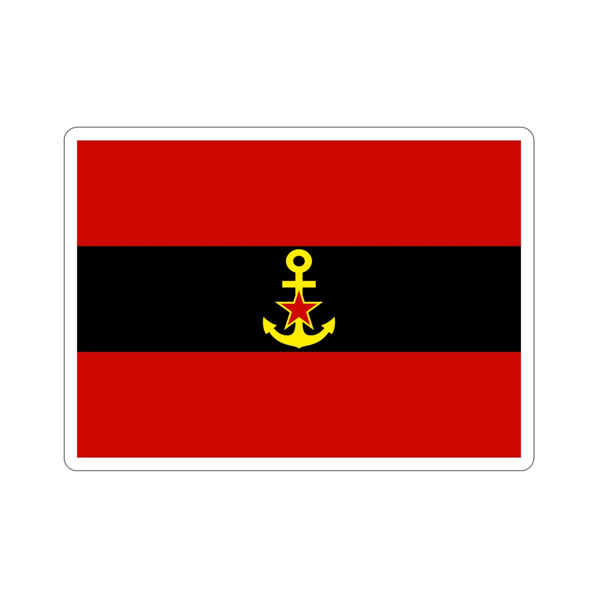 Naval Ensign of Albania 1946 to 1954 STICKER Vinyl Die-Cut Decal-6 Inch-The Sticker Space