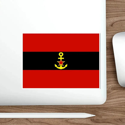 Naval Ensign of Albania 1946 to 1954 STICKER Vinyl Die-Cut Decal - The Sticker Space